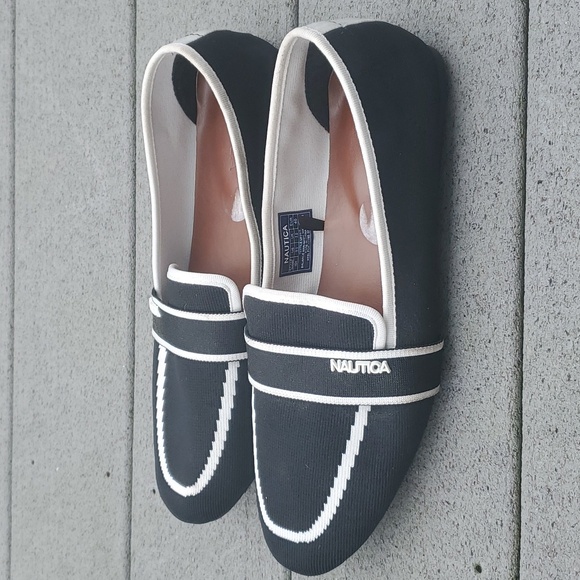 Nautica Idi Fabric Loafers | Women's Black Fabric Loafers - Picture 4 of 9